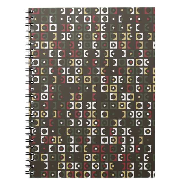 Fin geometrisk abstrakt, konst, mönster, anteckningsbok (Framsidan)