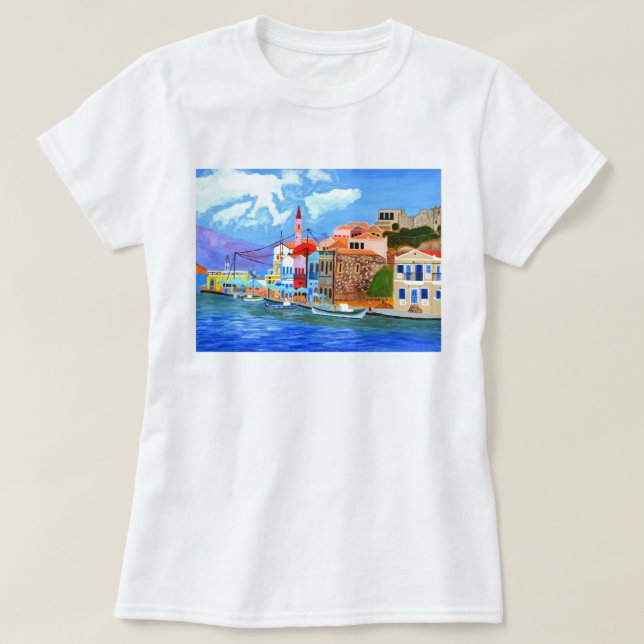 Fin Grekland T-shirt Plus-Storlek (Design framsida)