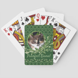 Fin Grönt Eyed Calico Kitten Casinokort
