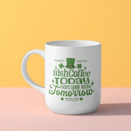 Fin Grönt Lucky Irish Coffee Today Mugg