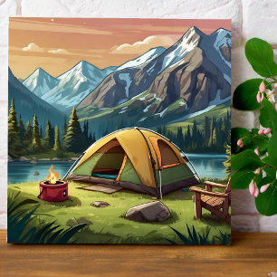 Fin Grönt Vattenfärgsmålning för naturkampanj Poster