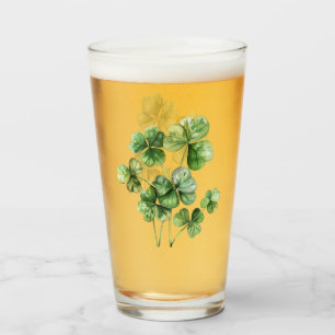 Fin Grönt Watercolor Shamrock Glaskopp