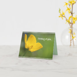 Fin Gult blommigt av Buttercecp Kort