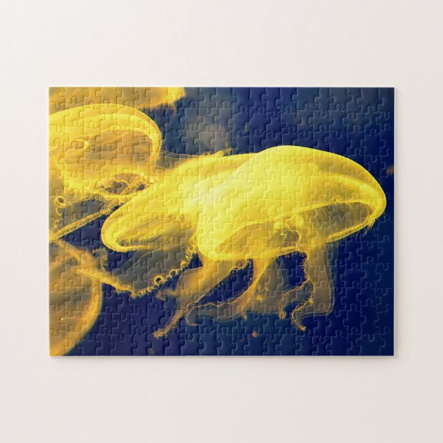 Fin Gult Jellyfish Pussel (Horisontell)