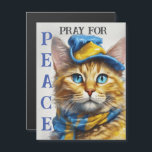 Fin Gult Katt med Blue Öga - Ukraina<br><div class="desc">Fin Gult Cat med Blue Öga, den här designen har en vacker gult med blått öga. Ukraina - be för fred.</div>