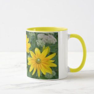 Fin gult solrossiffra mugg