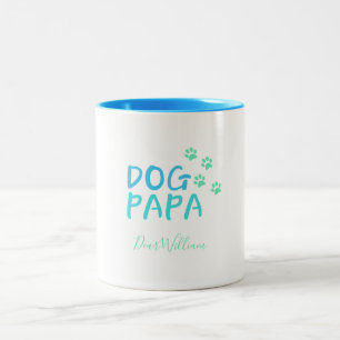 Fin Hund-Pappa-kaffe med två ton Mugg