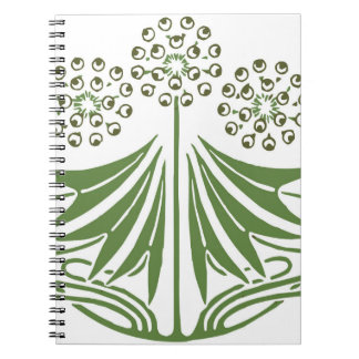 Fin illustration av vintagen. anteckningsbok