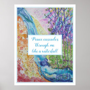 Fin inspiration Zen Chakra Energy Flow Yoga Poster