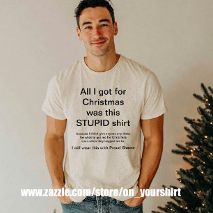 Fin jul hela min har var den här idioten t shirt