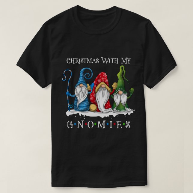 Fin jul med min Gnomies Julafton T Shirt (Design framsida)