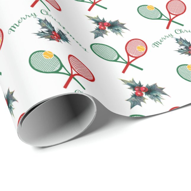 Fin 🎄 Jul 🎾 tennis Wrapping Papper Presentpapper (Rullad Hörn)