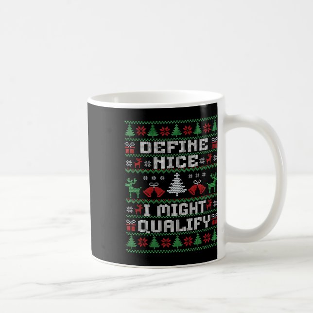 Fin jul, Ugly Sweater - Definiera Nice Kaffemugg (Höger)