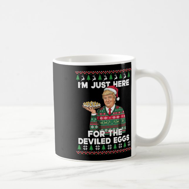 Fin jultomte.. Jag är bara här för Devile Kaffemugg (Höger)