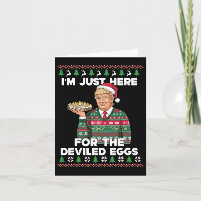 Fin jultomte.. Jag är bara här för Devile Kort (Framsida)