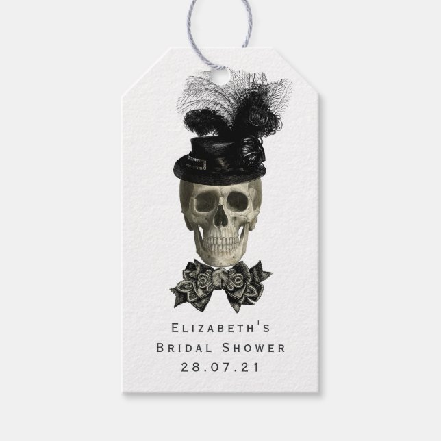 Fin kalle skull presentetikett (Framsidan)