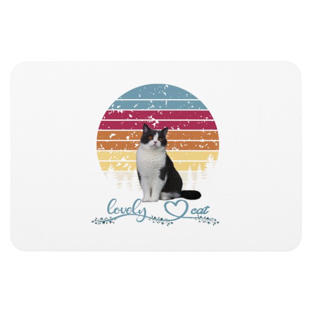 Fin katt magnet (Horisontell)