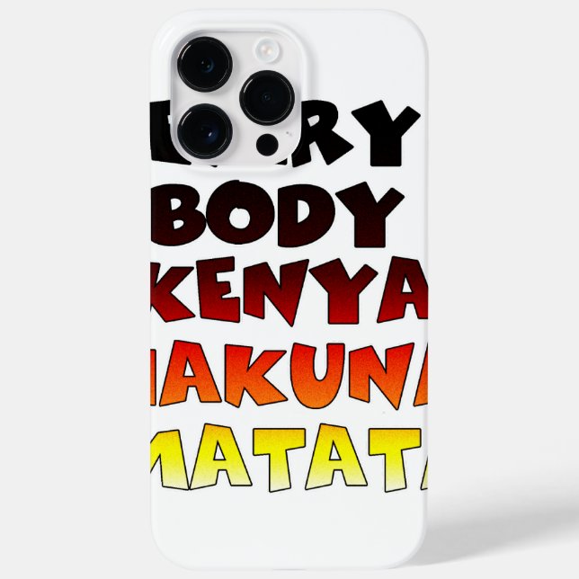 Fin Kenyas färgstarka Fantastisk Text Offertdesign (Baksida)