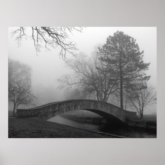 Fin konsfotografi - "Mistique" Bridge-utskrift Poster (Framsidan)