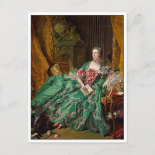 Fin konst Madame de Pompadour av Francois Boucher Vykort