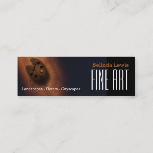 Fin konst Sepia Oil Painter Mini Visitkort