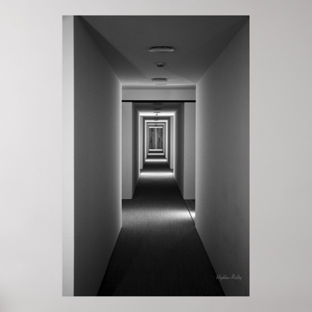 Fin konst, svart och vitt - inbjudan poster (Framsidan)