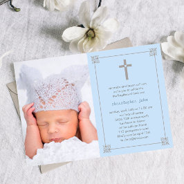 Fin Kor Photo Baptism/Christening-inbjudan Inbjudningar