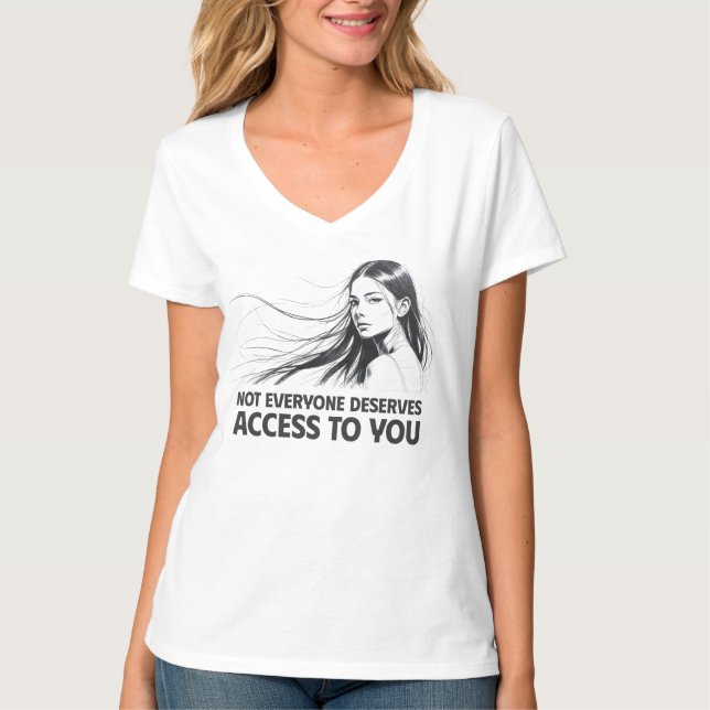Fin kvinnlig konst - som förtjänar dig t shirt (Framsida)