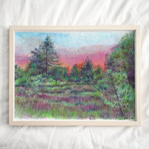 Fin liggande Träd Art Skriv ut