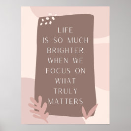 Fin livsoffert i Boho Stil Poster