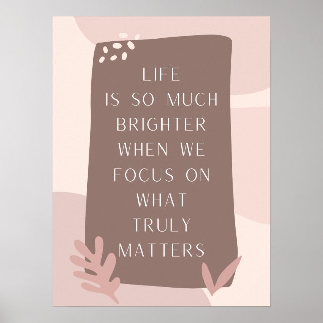 Fin livsoffert i Boho Stil Poster (Framsidan)