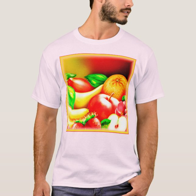 Fin målning av tropiska frukter. Köp nu T Shirt (Framsida)
