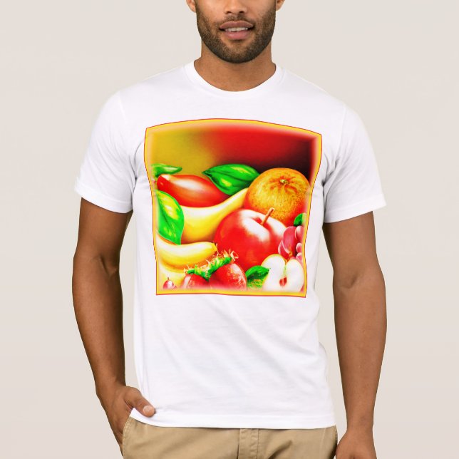 Fin målning av tropiska frukter. Köp nu T Shirt (Framsida)