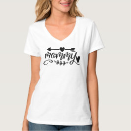 Fin mamma t-shirt med hjärta