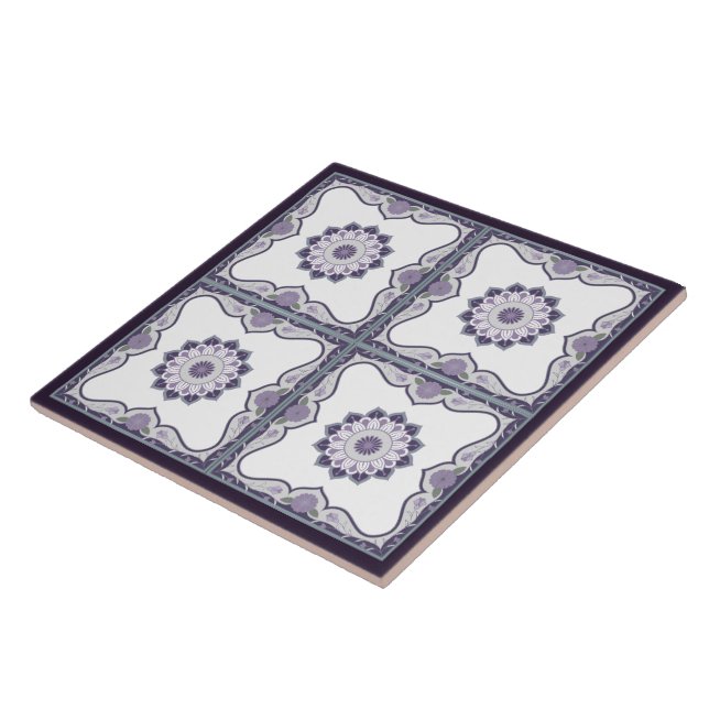 Fin mandala-rullans utformning kakelplatta (Sidan)