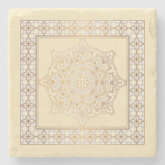 Fin mandala-rullans utformning stenunderlägg (Framsidan)