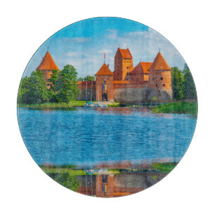 Fin medeltida slott på Blue Sjö