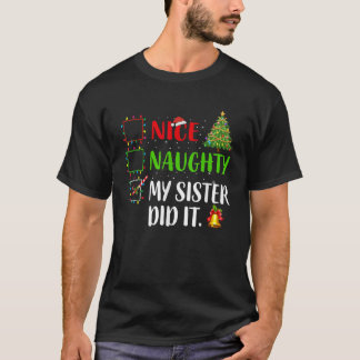 Fin, min syster gjorde det Julafton Familjemiljön T Shirt