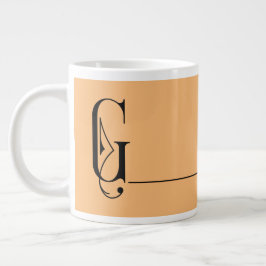 Fin minimal Elegant Monogram G Jumbo Mugg