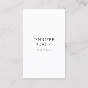 Fin, minimalistisk design Trendig - enkelt och mod Visitkort