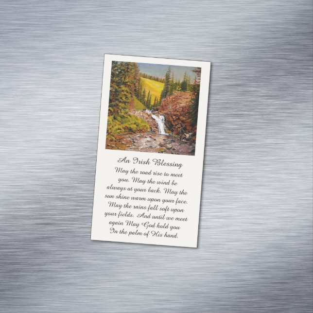 Fin minnesfärdighet - Funeral Prayer-kort Magnetiska Visitkort (In Situ)