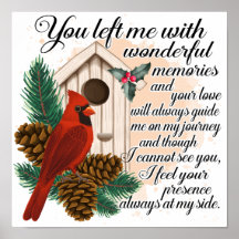 Fin minneslist/inspirationskardinal