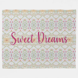 Fin mönsterdesign fleecefilt