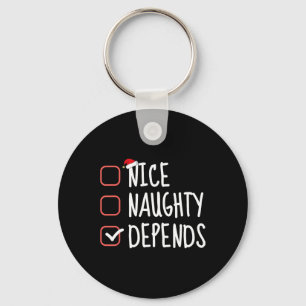 Fin Naughty beror på julklapp Nyckelring