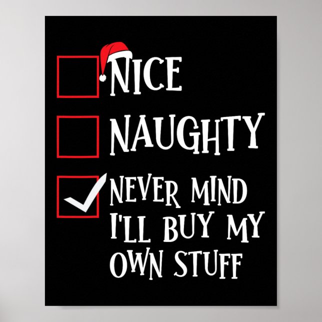 Fin Naughty Munt aldrig Ill Köp min egen Saker Chr Poster (Framsidan)