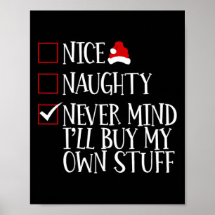 Fin Naughty Munt aldrig Ill Köp min egen Saker Chr Poster