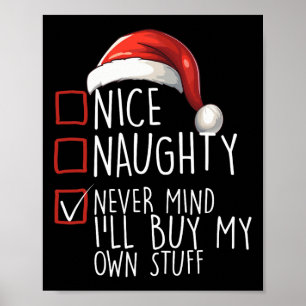 Fin Naughty Munt aldrig Ill Köp min egen Saker Chr Poster