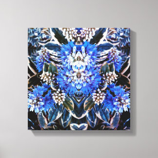 Fin och blå utskrift canvastryck