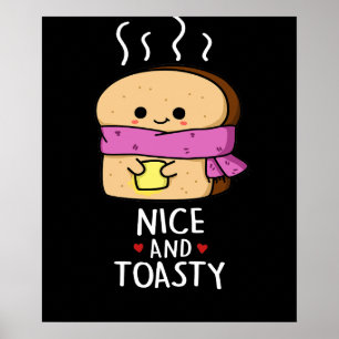 Fin och toasty-Mörk-BG för popup-knapp Poster