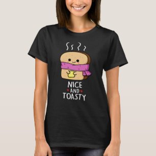 Fin och toasty-Mörk-BG för popup-knapp T Shirt